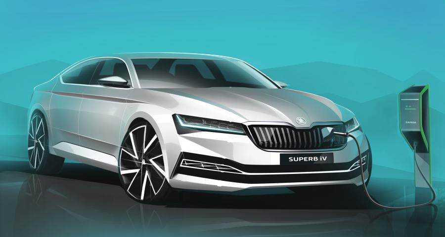Эскиз Skoda Superb iV 2019 года  (WW) (фото 15 из 55)